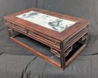 Rare Antique Chinese Marble   Rosewood Wood Table - Form Stand