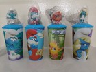 Smurfs New Movie Animations Set  4 Cups   4 Toppers Cinema Cinemex 2025