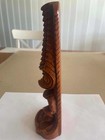 Hand Carved Hawaiian Tiki Joe Figure Wood Souvenir Hawaii Carving Polynesian Vg