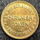 Central Point Carwash - No Cash Value Car Wash Token 25mm  c2042 