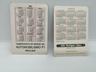 2 Rare Vintage Ayrton Sena Formula 1  Renault Lotus Pocket Calendars Card 85 87