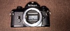 Nikon 35mm Camera Lot Vintage Body Flash Zoom Lens Read