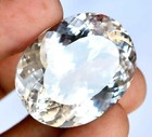 Natural White Sapphire 105 Ct Oval Cut Certified Faceted Loose Gemstone