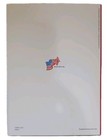 Merry Christmas Vintage Greeting Card Santa Claus Holding American Flag Unused