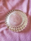 Vintage Crystal Clear Glass Cigar Cigarette Ashtray Large 7 5    Heavy