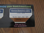 Vintage Bank Americard Credit Cards Set Of 2 On Card Near Mint Condition   Rare 