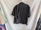 Maximos Usa Yucatan Black Guayabera Short Sleeve Embroidered Shirt 2xl