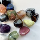 Mixed Tumbled Stones Crystal Lot 17pc Natural Polished Gemstones Healing Reiki