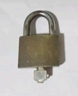 Vintage Ey Brass Padlock With Key - Free Shipping 