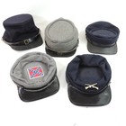 Vintage Confederate Army Rebel Soldier Civil War Reenactment Hat Cap Wool Lot 5