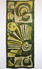 Vtg Mid Century Hungarian Abstract Wall Art Tapestry Textile Rug Space Age Retro