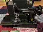 Vintage 1952 Singer Featherweight 221 Sewing Machine W  Case   Accessories