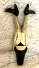 Rare Vintage Bottle Stopper Risque Black Boots  Upside Down  Stuck
