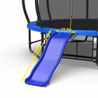 Outdoor Trampoline Slide  blue