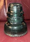 Vintage Hemingray No  40 Glass Insulator Aqua Blue Green