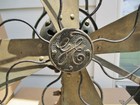 General Electric Ge 4 Brass Blades Type Aou Ae2 Table Fan Working - 12 Inch