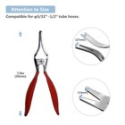 Cnwooaive Hose Remover Pliers Automobile Vacuum Removal Pliers  Silver 