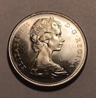 1967 Canadian Commem  1 Dollar  Elizabeth Ii   800 Silver     Low Shipping    