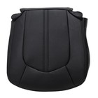 Leather Perforated Front Driver Side Bottom Replacement Seat Black