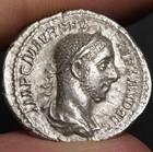 Aequitas Denarius 227ad Ancient Roman Empire Silver Coin Severus Alexander Vf