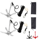2 Complete Folding Anchor Buoy Kit Pwc Boat Kayak Canoe 1 5lb 3 3lb 5 5lb 7 05lb