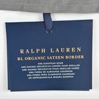 Ralph Lauren Organic Sateen Border European Sham Graphite 26x26 Preppy New