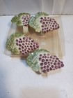Vintage Grape Vine Cluster Metal Napkin Rings Holders Nos Wine Tasting