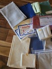 Lot Of Cross Stitch Fabric  22 Pieces  Assorted Colors And Sizes  2