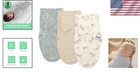 Baby Swaddle Cotton Wrap Calm Sleep Newborn Infant Pack 3