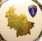 Vintage Enamel Large Compact Wwii Shaef Allied Occupation Of Germany Sweetheart