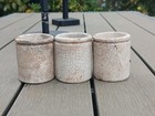 3 Old Crazed J  Sainsbury s  Stoneware Pots