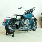 Premium Collectible Metal Art Motorcycle Sculpture Rustic Iron Motorbike Model