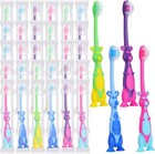 100pcs Kids Toothbrush Soft Lovely Little Kangaroo Toothbrush For Kid With Cover