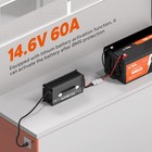 Litime 14 6v 60a Lifepo4 Lithium Battery Charger Mountable 4 Safety Protections