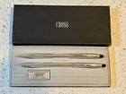 Cross Silver Chrome Pen   Mechanical Pencil Set In Box - Classic Century   Nice 