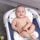 Star Pattern Bath Cushion Floating Support Mat Newborn Breathable Mesh