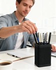 Highherz Aesthetic Pen Holder For Desk  Modern Silicone Pencil Holder  Stylish O