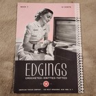 1950s Thread Crochet Edgings Patterns Lot Coats Clark s Book No 7 41 81 288 305