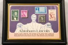 Abraham Lincoln Vintage Mint State Us Postage Stamp Collection Display
