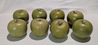 8   Green Artificial Apples Fake Fruit Lifelike Apples Table Kitchen Decor