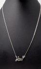 Sterling Silver Alex Name Necklace 18 5  Script Unisex Personalized Rambo Chain