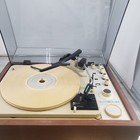 Vintage Klh Model Twenty 20 Turntable Am fm Phonograph Wooden Base -tested Works