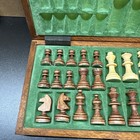 Folding Chess Board With All Chess Pieces 20inx20in Brown White