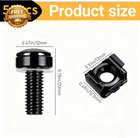 110 Pcs 55 Set Rack Mount Screws And Cage Nuts For Rack Mount Server Cabinet