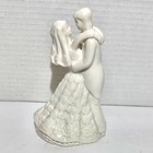 Wedding Cake Topper Bride   Groom White Porcelain By K   s Collection 5 5 8 Tall