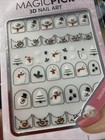 Dashing Diva Winter Design Magicpick 3d 30  Nail Stickers Snow Globe New