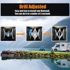 Camper Wheel Chock  Heavy Duty Rotatable X Shaped Stabilizer For Rv Trailer    