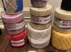 Huge Lot Of 21 Spools Crochet Thread