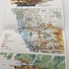 National Geographic   Map   The Making Of Canada  British Columbia   April 1992