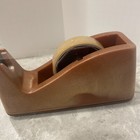 Vintage Mcm Faux plastic  Tape Dispenser  Weighted  Bakelite  1    Tape